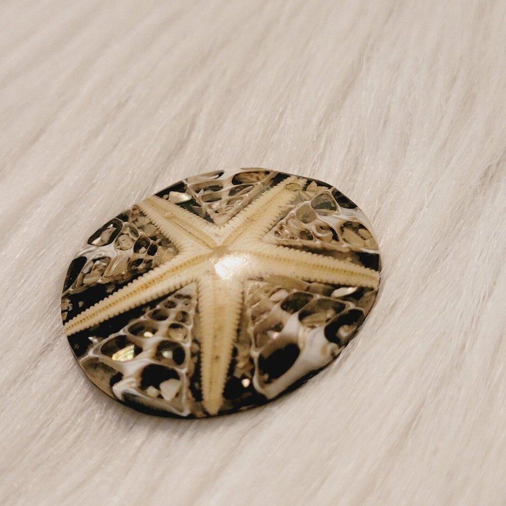 Vintage Starfish Pendant Mother of Pearl Beachy Nautical Coastal Cowgirl 14989 - Picture 4 of 8